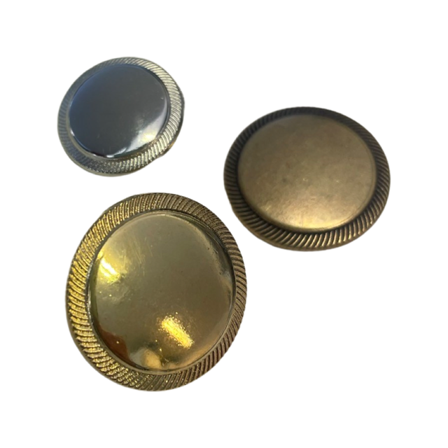 Satijnen bedekte metalen schachtknopen - pak van 20, 10 mm ronde knopen voor trouwjurk, smoking en knutselprojecten