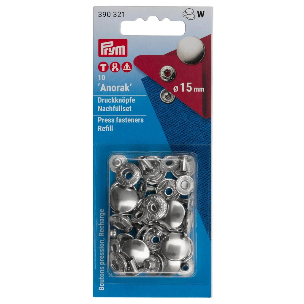 Prym 15 millimetri di rame antico Anorak non SEW Fissaggio Prym 15 millimetri di rame antico Anorak non SEW Fissaggio