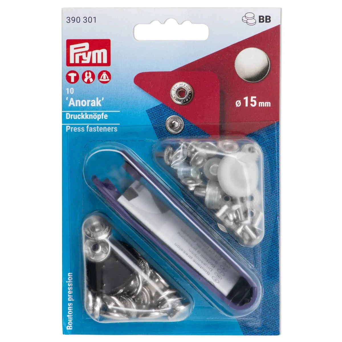 PRYM Anorak Druckknopf Druckknöpfe 12mm brüniert 390339 PRYM Anorak Druckknopf Druckknöpfe 12mm brüniert 390339