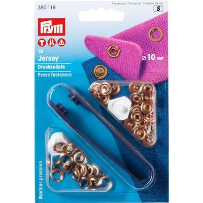 Multipack Jersey-Druckknöpfe RING, silber, 200 Stück, Prym, 98,40