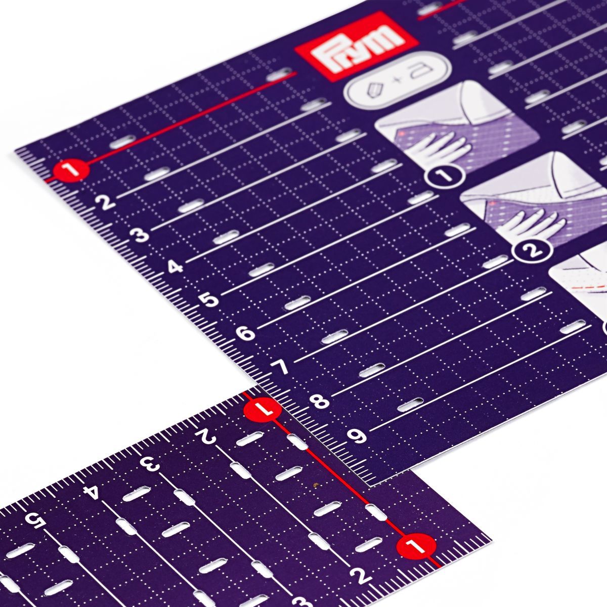 Prym Liniaal Met Handgreep – Voor Naaien, Patchwork En Quilten – Kunststof – Meerdere Maten