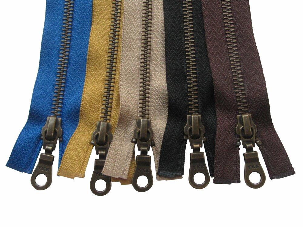 ByaHoGa 63 cm #5 metalen ritssluiting, 2-weg deelbare ritssluiting voor jassen, naaien, mantels (TW zilverkleurig