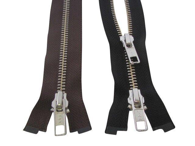 Rits deelbaar 70 cm - metal zwart Rits deelbaar 70 cm - metal zwart