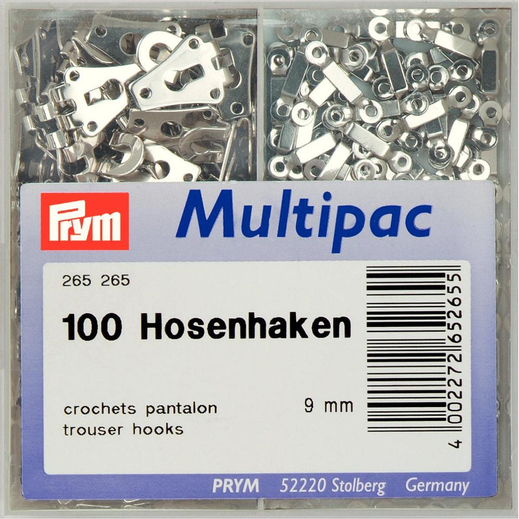 Multipac Prym Broekhaken - 9mm - Zilver-Fournituren.nl