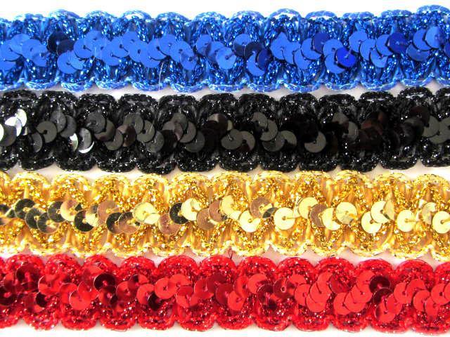 Pailletband in vele kleuren-Fournituren.nl