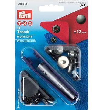 Prym Anorak - 12mm - Brons/Zilver/Goud-Fournituren.nl