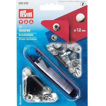 Prym Anorak - 12mm - Brons/Zilver/Goud-Fournituren.nl