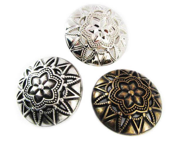 Metalen oudzilveren knoop (13 t/m 28mm) - Seegers Fournituren